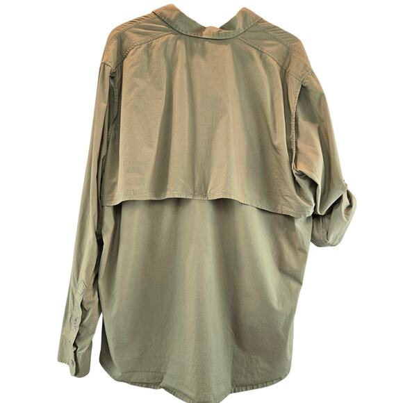 Columbia Long Sleeve Button Down Outdoor Hiking Ventilated Shirt Mens 2XL Khaki - Picture 3 of 6